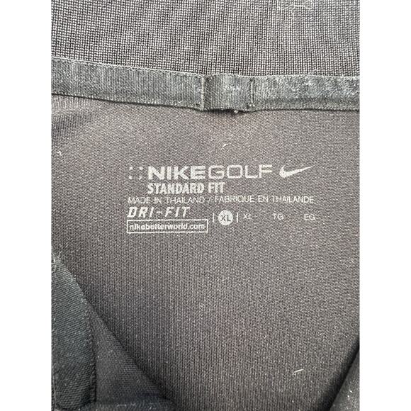Nike Golf Dri-FIT Standard Fit Men's XL Black Polo Shirt Athletic Performance - Picture 4 of 10